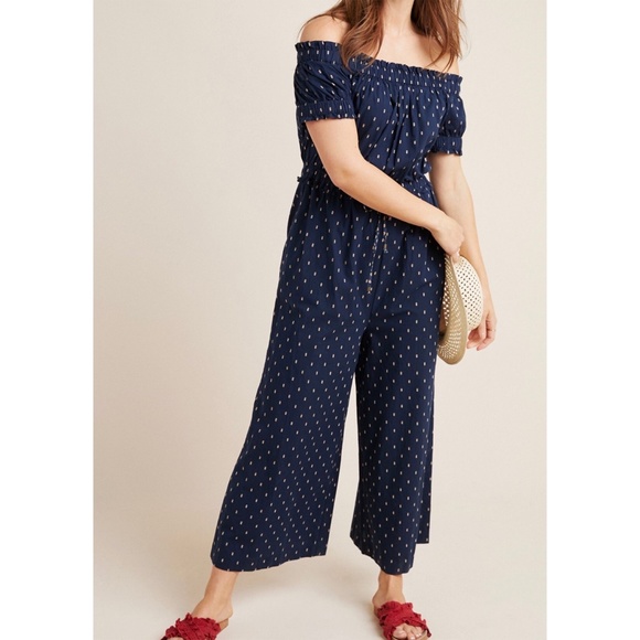 Anthropologie Findley Off The Shoulder Jumpsuit S - Picture 9 of 9